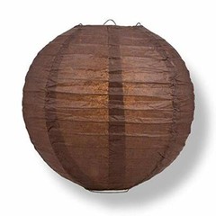 Quasimoon PaperLanternStore Decorative Paper Lantern – (Single, 14-Inch, Brow…