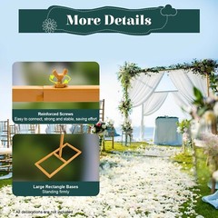 Metal Flower Balloon Frame Square Wedding Arch Backdrop Metal Stand Decor