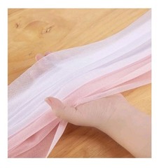 PakiInno Wedding Chair Sashes Covers 8FT White and Blush Aisle Decoration 50pcs