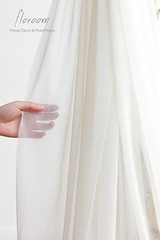 Wedding Arch Draping Fabric 2 Panels 20Ft Ivory Chiffon Fabric Drapes Arbor Drap