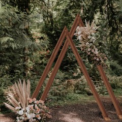 2x Wedding Arch Outdoor Backdrop Stand Garden Ceremony Flower Decorations Frame