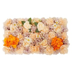 Wall-Mounted 12 Pieces Artificial Flower Wall Panels for Wedding Party Backdrops