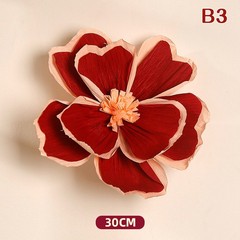 Chinese New Year Decoraiton Wrinkle Flower Wedding Room Background Wall Decor.