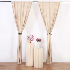 NUDE 10 x 10 ft Polyester BACKDROP CURTAINS Drapes Panels Home Decorations