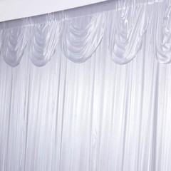 WHITE Decorative BACKDROP 20 10 ft Stage Party Wedding Tradeshow Booth SALE