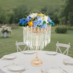 Flower Stand 40*70cm Wedding Flower Stand Round Tabletop Centerpieces Stand Gold