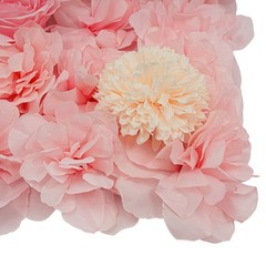 6pcs Artificial Flower Walls Pink Dahlia Rose Panels for Wedding Décor 15*15in