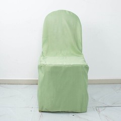 50 Sage Green POLYESTER BANQUET CHAIR COVERS Wholesale Wedding Party Decorations
