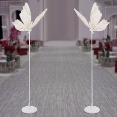 2pcs Romantic Butterfly Floor Lamp Adjstable Wedding Decor Standing Lamp LED 48W