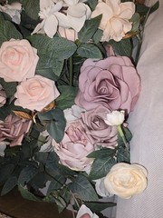 Ling’s Moment Wedding Stands with Flowers – 7.2FT, 6FT Set of 2, Dusty Rose 1652