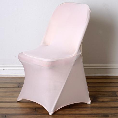 10 Blush Stretchable Spandex Chair Covers Wedding Banquet Reception Decorations