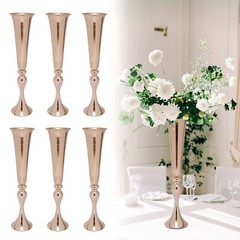6 Pcs Wedding Vase Props Welcome Area Decor 22.2″ Height European for Wedding