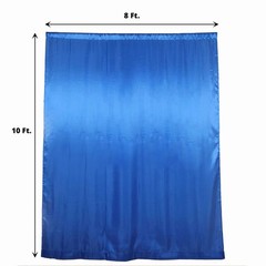 8×10 ft ROYAL BLUE Satin CURTAIN Wedding Photography Backdrop Panel Party