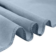 100 Dusty Blue POLYESTER Folding Flat CHAIR COVERS Event Banquet Party
