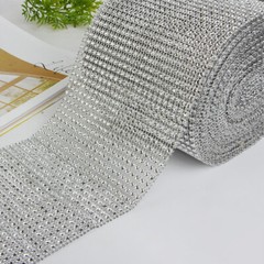 1/10 Yard Rhinestone Mesh Roll Rhinestone Bling Ribbon Craft Party Wedding Decor