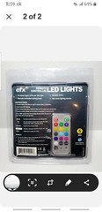 Boundery EFX Remote Controlled Set of 4 Colored Led Lights NEW with Remote