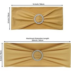 Stretchable Chair Sashes Weddings Banquets Parties Easy Setup Machine Washable