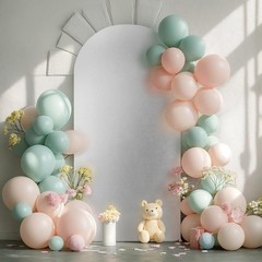 Arch Cover Backdrop Cover 1 Pieces Elastic for Wedding Birthday Photo Background