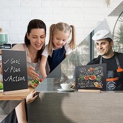 8 x12 Inch Tabletop Chalkboard Sign with Base Stand, Menu Chalk Board 1 Pack