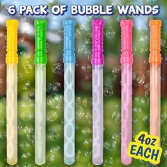 Sunny Days Entertainment Maxx Bubbles 4oz Bubble Wands – 6 Pack Bubble Wan