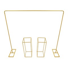 Gold Balloon Stand with Flower Stands Metal Wedding Stand Wedding Backdrop