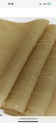 Gold Crinkled Taffeta Table Runners (9 Count) 12” x 108”