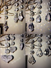 30pcs Acrylic Crystal Beads Garland Chandelier Hanging Wedding Party Home Decor