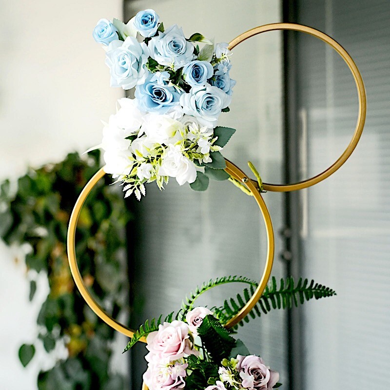 3 ft Metal Hoops Pillar STAND Backdrop Decoration Party Events Home Supplies