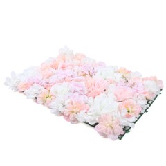 12* Artificial Flower Wall Panel Hydrangea Rose Photo Wall Wedding Home Decor