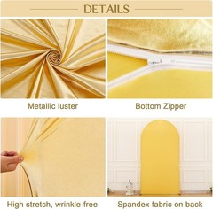 Arch Cover Backdrop Cover 1 Pieces Elastic for Wedding Birthday Photo Background