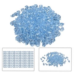 200*Acrylic Stones Highly Transparent Plastic Gems Colorful Fish Tank Decoration