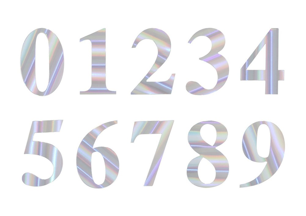 4 pcs 5″ Number Stickers Backdrop Wall Decorations Party Wedding Events Home