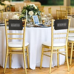 Reserved Signs Polyester 30x45cm 12 Pcs Reusable for Weddings Events Church