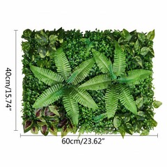 9 Pcs Artificial Boxwood Hedge Panels 60 × 40 × 4 cm Green