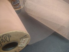 25 Yards Vintage Topper Tulle Net Ribbon, Cocoa Light Brown, Wedding Netting