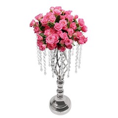 10PCS Crystal Stands Wedding Table Centerpieces Flower Racks 21.7″ Tall