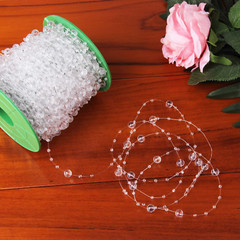 200 Feet Roll Clear Crystal Acrylic Party Garland Centerpiece Bridal Bouquet Dec