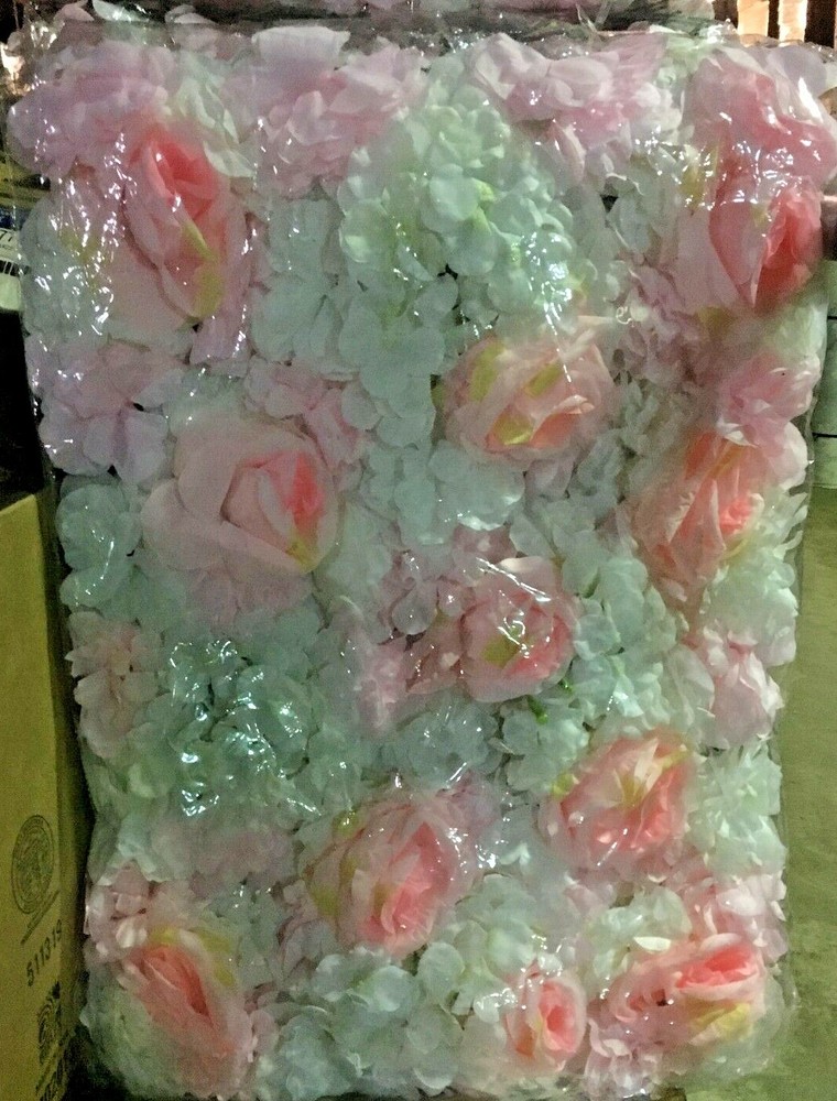 12 Artificial Fake Silk Flower DIY 3D Wall Floral Decor Wedding Party Backdrop