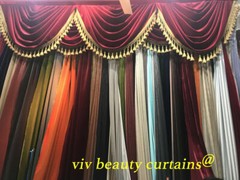 THEATER/STAGE Black Vintage Classic Velvet Curtain Drape 12ft H Sound Proof