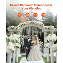 Uimoso 10pcs Fake Flower Balls for Wedding Centerpieces 17.7-Inch Arrangement