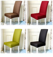 Chair Seat Covers Dining Room Stretch Waterproof Cover Wedding Party Bar Decor