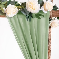 Sheer Chiffon Curtain Drapes 6 Yards for Wedding
