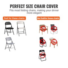 Uimoso 50PCS White Stretch Spandex Chair Covers for Weddings,Parties, and Dining