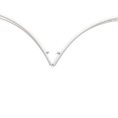Metal Heart Shaped Wedding Arch Backdrop Stand White for Wedding Ceremony Decor