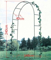 7.9 ft Metal Green Stand Arch Wedding Party Prom Garden Floral Decoration US