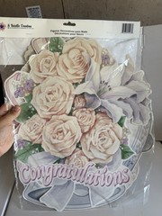 3 Pc 18” Vintage Bridal Cutouts New