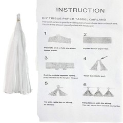 Tissue Paper Tassels Garland Banner Table Decor Party Banner Wedding Birthday…