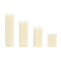 Set of 4 DIY Cardboard Flower Cake Stand Weddings Centerpiece Decoration Column
