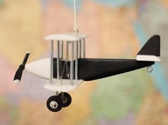 Hanging Airplane, Black White, Nursery Decor, Decorative wooden airplane