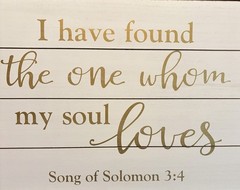 Song Of Solomon 3:4 18.86 x 11.73 In. Hobby Lobby His &Hers Wooden Wedding Sign